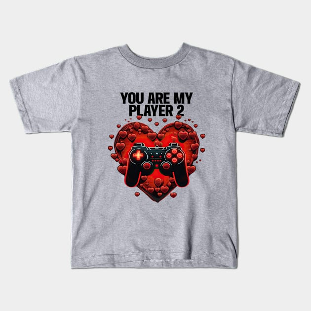 Gamer - You Are My Player 2 Kids T-Shirt by Kudostees